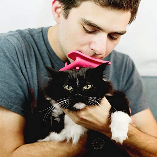 TTAototech Guante Removedor de Pelo para Mascotas, Cepillo de Silicona Suave para Quitar El Pelo Guante Removedor de Pelo para Mascotas Eficiente Herramienta de Masaje para Mascotas