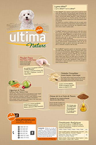 Ultima Nature Pienso para Perros Mini con Pollo, Pack de 8 x 1.25 kg - Total: 10 kg