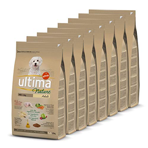 Ultima Nature Pienso para Perros Mini con Pollo, Pack de 8 x 1.25 kg - Total: 10 kg
