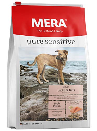 Unbekannt Mera Pure Sensitive Adult - Pienso de salmón y arroz para Perros, para la Dieta Diaria de Perros con alergias alimenticias