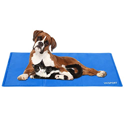 VICSPORT Alfombra de Enfriamiento para Perros,Estera de Enfriamiento para Perros y Gatos Almohadilla de Cama para Mascotas (50 * 90cm)