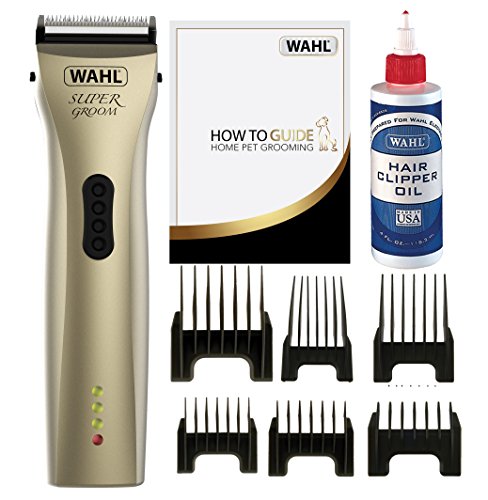 WAHL - Cortauñas para Perros Supergroom Premium Kit de Aseo para Perros de Capa Completa para Todo Tipo de Abrigos, cortauñas inalámbricas de bajo Ruido