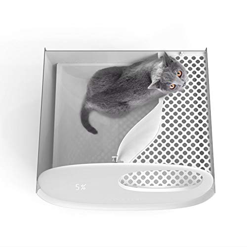 Xu Yuan Jia-Shop Arenero Gatos Desodorante Inteligente Caja de Arena, Completamente Cerrado WC automático Gato Cajón, camada Grande Fuentes del Gato del Gato Pan (Azul) Caja De Arena