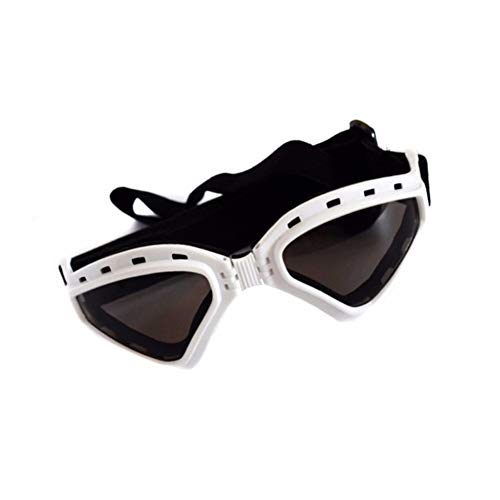 Zongha Gafas De Sol para Perros Gafas para Perros Ojo Gafas de protección Plegable Perro Gafas de Sol para Gafas Gafas UV para Perro Gafas para Gatos White