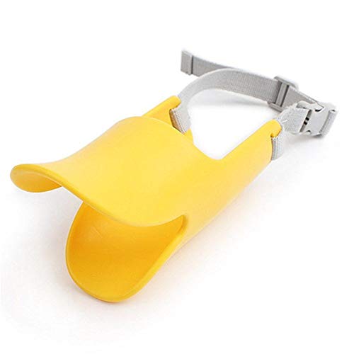 ZUOLUO Bozal Perro Pequeño Bozal para Perros Bozal para Perros medianos Bozales de Perro para Evitar morder De la Boca Bozales de Perro para Evitar Masticar Yellow,s