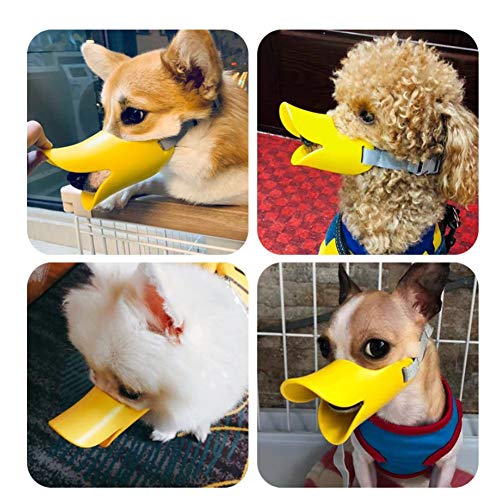 ZUOLUO Bozal Perro Pequeño Bozal para Perros Bozal para Perros medianos Bozales de Perro para Evitar morder De la Boca Bozales de Perro para Evitar Masticar Yellow,s