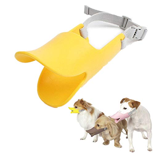 ZUOLUO Bozal Perro Pequeño Bozal para Perros Bozal para Perros medianos Bozales de Perro para Evitar morder De la Boca Bozales de Perro para Evitar Masticar Yellow,s