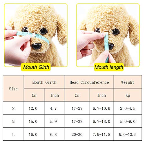 ZUOLUO Bozal Perro Pequeño Bozal para Perros Bozal para Perros medianos Bozales de Perro para Evitar morder De la Boca Bozales de Perro para Evitar Masticar Yellow,s