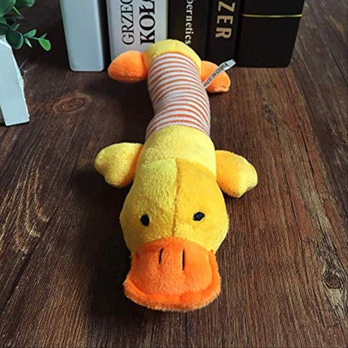 ZYY Juguete popular para perros de lana de felpa, para perros y gatos, ideal para todos los juguetes de mascotas, elefante pato de peluche, tamaño único