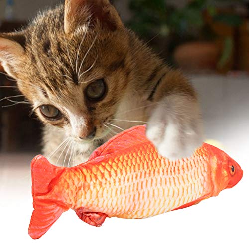 01 Juguete eléctrico para Peces, Duradero, fácil de Cargar, Juguete USB para Peces, Apariencia auténtica para niños.(Carp)