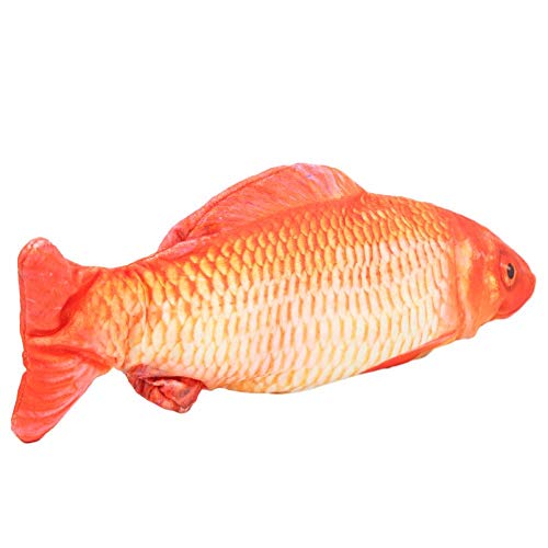 01 Juguete eléctrico para Peces, Duradero, fácil de Cargar, Juguete USB para Peces, Apariencia auténtica para niños.(Carp)