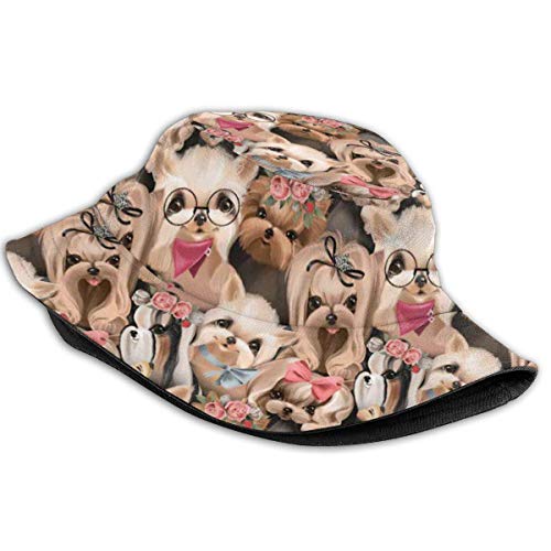 136 Sombrero para el sol con forma de cubo para perros y cachorros