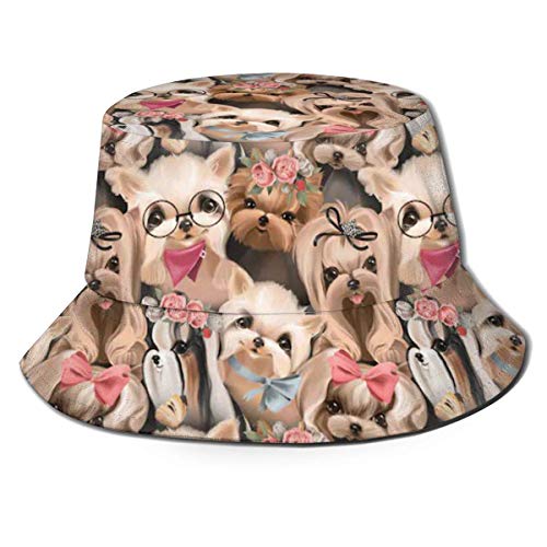 136 Sombrero para el sol con forma de cubo para perros y cachorros