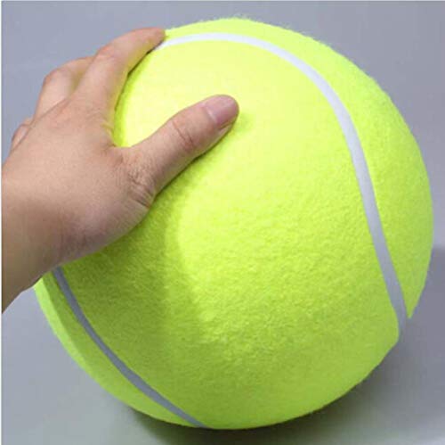 1PC 24CM Pelota de tenis inflable grande Juguete gigante para mascotas Pelota de tenis Juguete para masticar perro Firma Mega Jumbo Niños Pelota de juguete Suministros para exteriores, como imagen