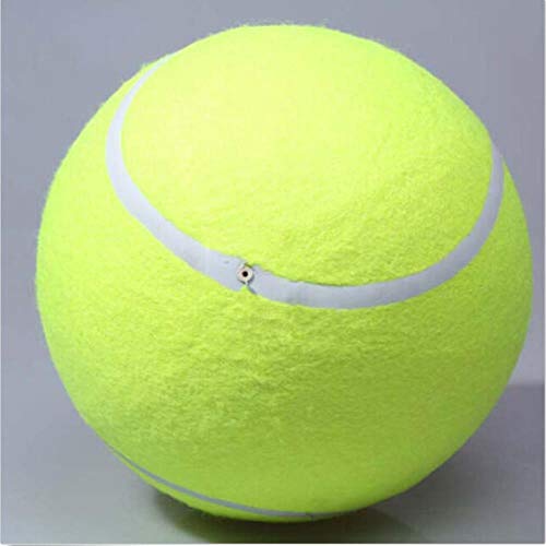1PC 24CM Pelota de tenis inflable grande Juguete gigante para mascotas Pelota de tenis Juguete para masticar perro Firma Mega Jumbo Niños Pelota de juguete Suministros para exteriores, como imagen