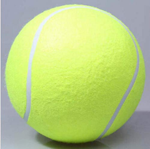 1PC 24CM Pelota de tenis inflable grande Juguete gigante para mascotas Pelota de tenis Juguete para masticar perro Firma Mega Jumbo Niños Pelota de juguete Suministros para exteriores, como imagen