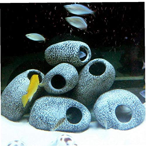 1pc Acuario De Cíclidos del Hogar De Piedra Cerámica Cueva Peces De Acuario Tanque De La Charca De Camarón La Cría del Ornamento De Accesorios