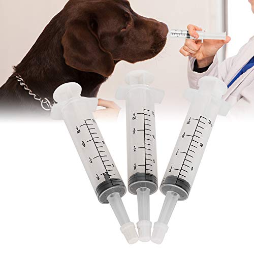 3Pcs Pastillas de alimentación de medicamentos para mascotas Tableta Jeringa Cápsula o suministro de herramienta de alimentación de medicamentos líquidos con punta blanda para gatos, perros, animales