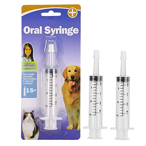 3Pcs Pastillas de alimentación de medicamentos para mascotas Tableta Jeringa Cápsula o suministro de herramienta de alimentación de medicamentos líquidos con punta blanda para gatos, perros, animales