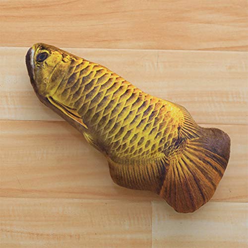 6 Piezas Juguete Hierba Gatera,para Gatos Catnip Juguetes Simulación Peluches Pescado Shape Interactiva Mascota Chew Bite Suministros para Gato,Pescados del Juguete,Interactiva Mascota (20 Cm)