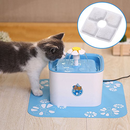 ABEDOE Filtro para Bebedero para Mascotas, 4PCS Filtros de Repuesto de Carbón Activado para Fuente Cuadrada Automática para Gato Perro