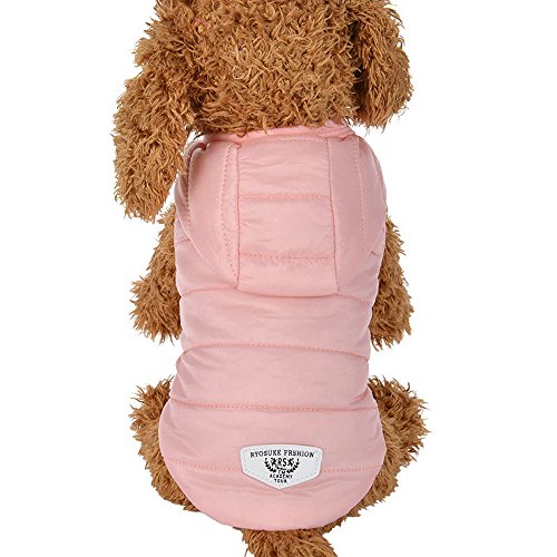 Abrigo Perro Invierno Ropa Chaqueta con Capucha - ryosuke frshio - Invierno Cálido Acolchado Engrosamiento Chaleco Disfraces para Mascotas
