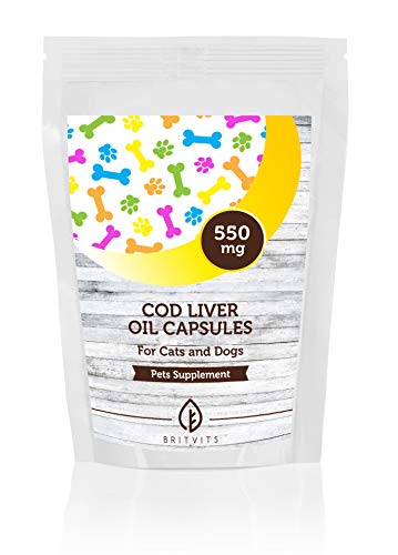 Aceite de hígado de bacalao para gatos y perros, 300 mg a granel x 1000 cápsulas