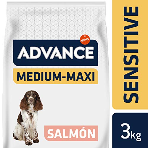 ADVANCE Sensitive - Pienso para Perros Medium-Maxi Adult con Salmón y Arroz - 3Kg
