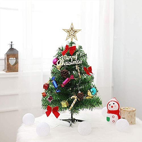 ahanzhu árbol de Navidad árbol de Navidad Verde Regalo de educación del árbol de Navidad de Fieltro DIY decoración para Colgar en la Pared para niños ecológico Navidad Colorida
