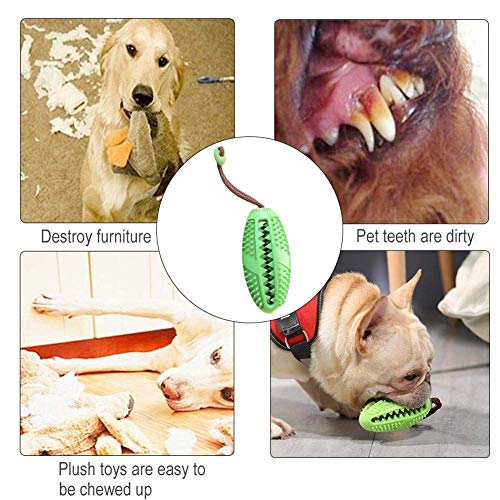 AIDIYA Cepillo de Dientes para Perros de, Cuidado Dental para Cachorros, Cepillo para Masticar, Juguetes eficaces para Limpieza de Dientes de Perro (Verde)