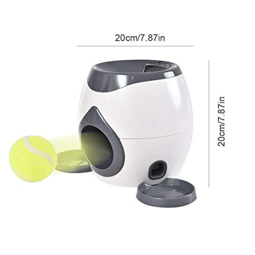 AIJIANG Lanzador automático de Bolas de Juguete para Perros, recompensa de Perros Alimentador de Juguetes Rompecabezas para Mascotas Dispensador de Alimentos Juguete Interactivo para Mascotas