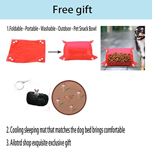 Ailotrd Cama para perros extra suave, lavable, cómoda cama para mascota, impermeable redonda de felpa, cojines de cama para gatos (70 cm de diámetro, color negro puro)