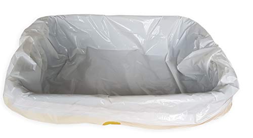 AIME Bolsas perfumadas para bandeja de arena con asas resistentes, aptas para casa de aseo, rollo de 8 bolsas, 50 x 38,5 cm, talla L