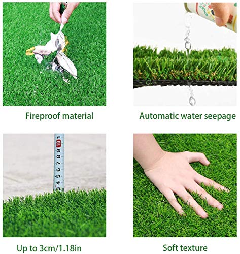 Alfombra de césped Artificial STARROAD-TIM para Perros, Interior y Exterior, césped Falso para Perros, área de Entrenamiento de Orinal, decoración de césped de Patio (26.62 Pulgadas x 19.68 Pulgadas)