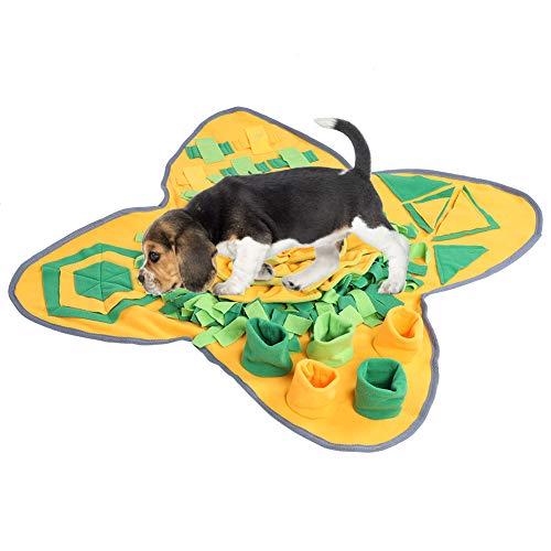 Alfombrilla de forrajeo para mascotas, tela de felpa Alfombrilla de alimentación para alimentación de mascotas Alfombrilla de enseñanza para perros para encontrar comida Oler el entrenamiento Alimenta