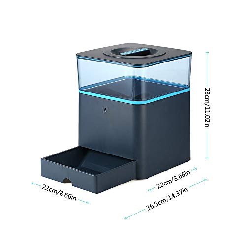 Alimentador automatico de mascotas para perro gato, automatico comedero, Cuenco automático elegante del gato perro alimentador animal doméstico dispensador de la comida para gatos Bluetooth ,Pink