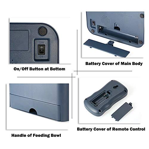 Alimentador automatico de mascotas para perro gato, automatico comedero, Cuenco automático elegante del gato perro alimentador animal doméstico dispensador de la comida para gatos Bluetooth ,Pink