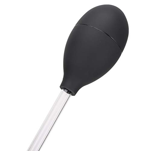 Alimentador de coral, tubo largo de aspiración, limpieza de heces, tanques de peces, herramienta de alimentación de tubo, alimentador de fertilizante líquido de coral acrílico, cambiador(Negro)
