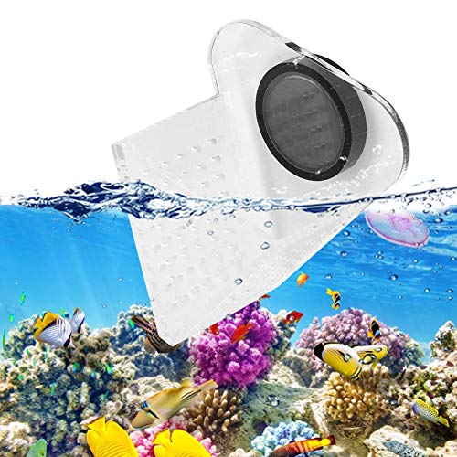 Alimentador de peces de acuario, acrílico compacto fácil de instalar, taza de alimentación de peces, acuario de agua dulce para alimentación de peces, tanque de peces que promueve que los