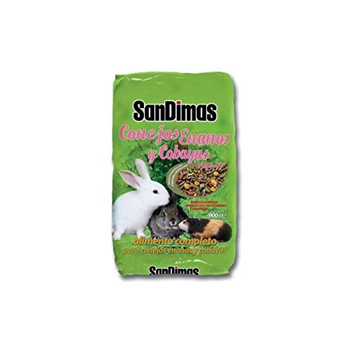 Alimento Completo equilibrado Conejos Enanos y COBAYAS SanDimas 900g con vitaminas y minerales