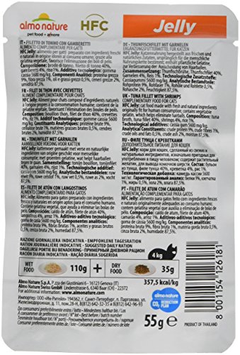 almo nature - Bolsa de gelatina de atún y gambas para Gatos