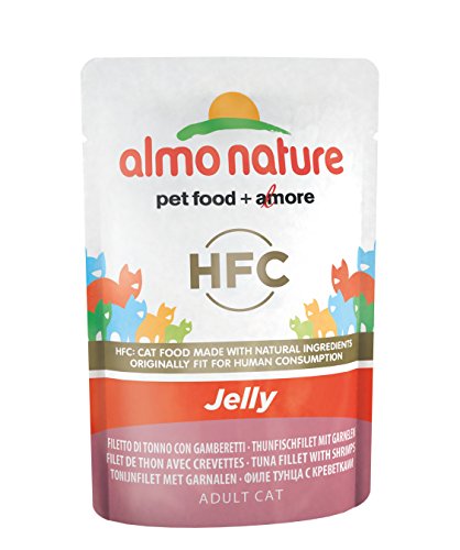 almo nature - Bolsa de gelatina de atún y gambas para Gatos