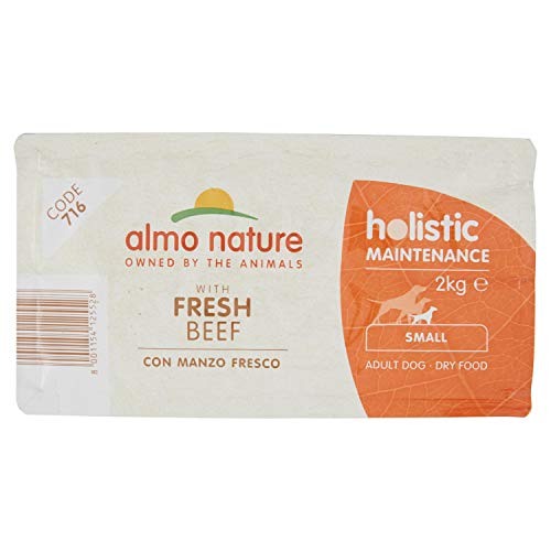 almo nature Dog Dry PFC Holistic Adult Buey Razas Pequeñas - Paquete de 3 x 2000 gr - Total: 6000 gr