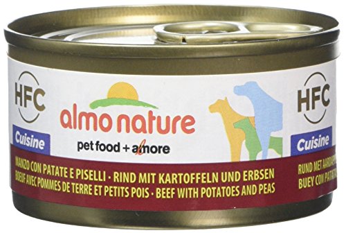 almo nature Dog HFC Cuisine Vacuno, Patata y Guisantes - Paquete de 24 x 95 gr - Total: 2280 gr