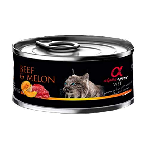 Alpha Spirit Feline Adult Buey Melon Lata 85Gr 85 g