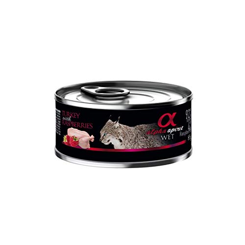 Alpha Spirit Feline Adult Pavo Frambuesas Lata 85Gr 85 g