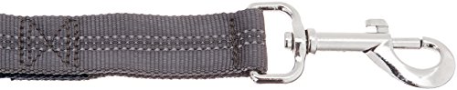 Amazon Basics - Correa elástica para perros manos libres con mango doble, 0,9 m, Negro