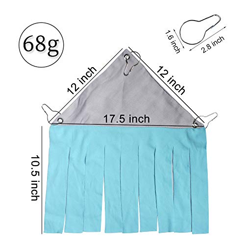 Andiker Escondite para Hámster, Escondite para Animales Pequeños Tienda de Lana de Bosque Accasorios de Jaula de Mascota Ropa de Cama del Nido para Conejillo de India Chinchilla (Azul & Gris)