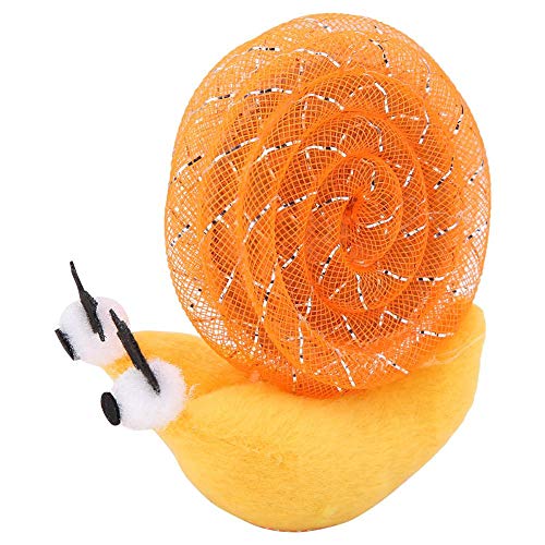 Andraw Valentine's Day Present Patrón de Caracol Interactivo Juguete de Gato Caracol de Felpa Seguro y Duradero, Juguete Interactivo de Gato de poliéster, para Gato Juguete de Gatito(Tangerine)