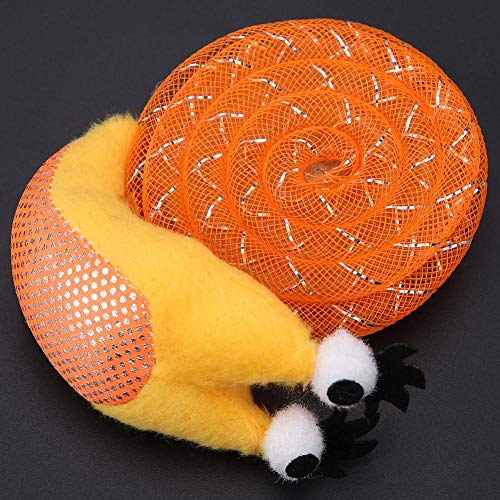 Andraw Valentine's Day Present Patrón de Caracol Interactivo Juguete de Gato Caracol de Felpa Seguro y Duradero, Juguete Interactivo de Gato de poliéster, para Gato Juguete de Gatito(Tangerine)